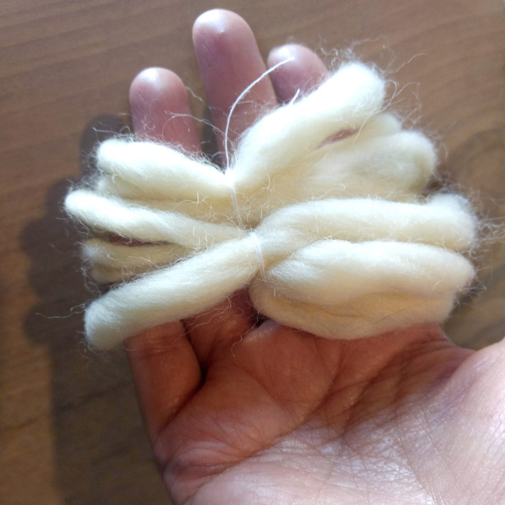 muestra de lana