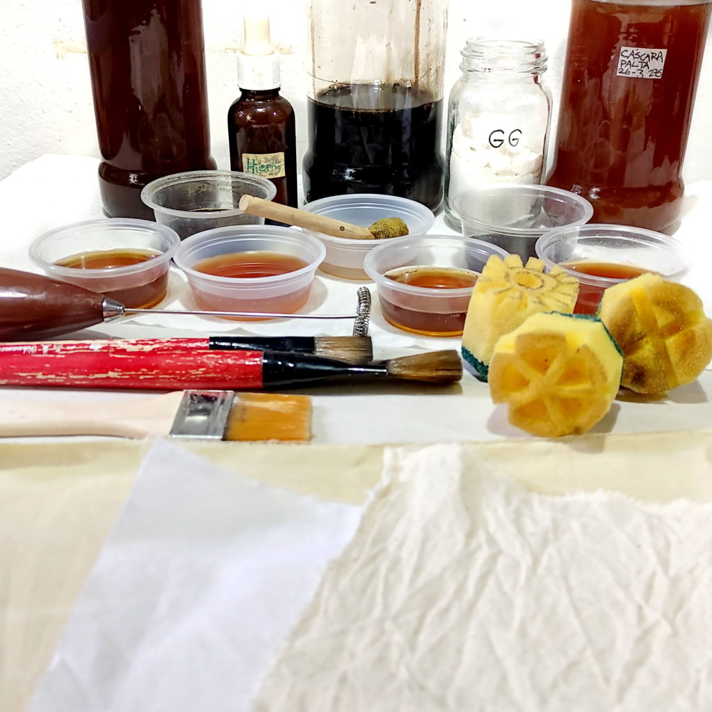 Pinturas naturales de taninos y hierro